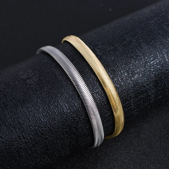 ⚜️[𝟯/$𝟭𝟴]⚜️NEW Flat Snake Chunky Anklet - Picture 11 of 16